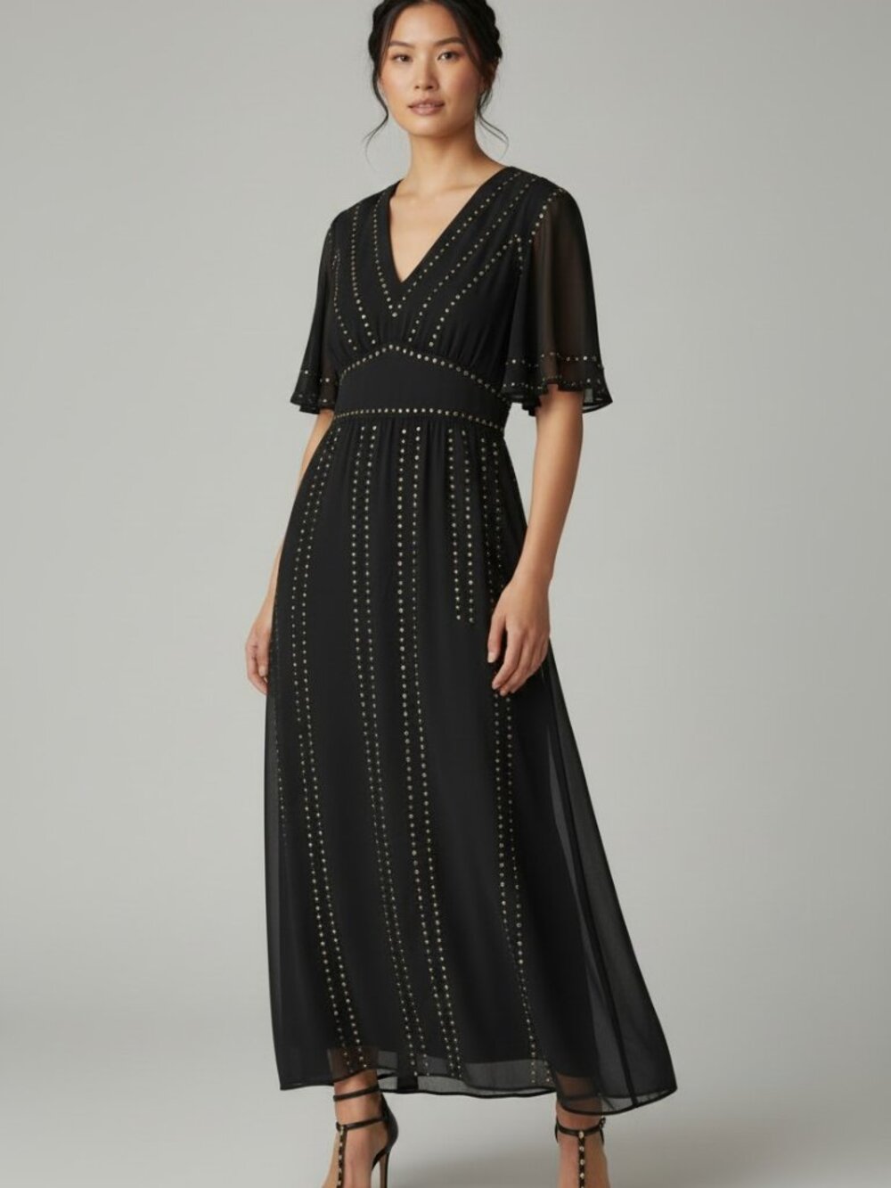 Sundance 'Dance The Night Away' Dress Flowing Layered Embellished Size XL
